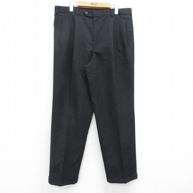 W36★古着 ドッカーズ スラックス パンツ メンズ 00年代 00s 黒 ブラック 25apr25 中古 ボトムス ロング
