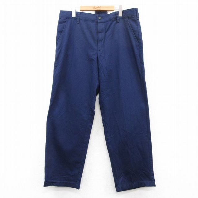 W38★古着 レッドキャップ ワーク パンツ メンズ 00年代 00s コットン 紺 ネイビー 25apr26 中古 ボトムス ロング