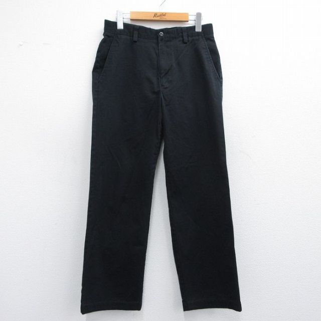 W31★古着 ドッカーズ パンツ メンズ 00年代 00s コットン 黒 ブラック 25apr28 中古 ボトムス ロング