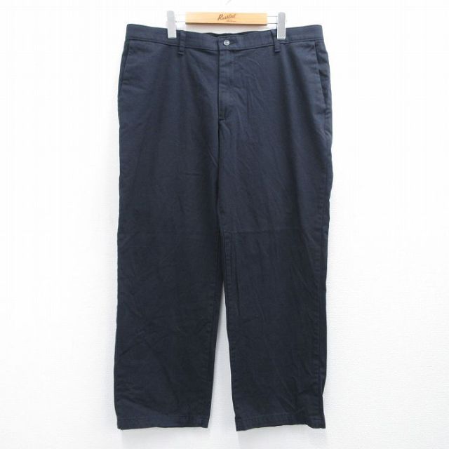W39★古着 リー Lee パンツ メンズ 黒 ブラック 25apr30 中古 ボトムス ロング