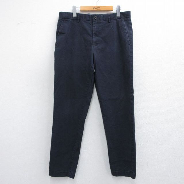 W36★古着 バナナリパブリック BANANA REPUBLIC ブランド チノ パンツ チノパン メンズ 00年代 00s 紺 ネイビー 25apr30 中古 ボトムス ロング