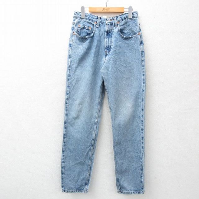 W31★古着 ギャップ GAP ジーンズ メンズ コットン 紺 ネイビー デニム 25may07 中古 ボトムス ジーパン Gパン ロング パンツ