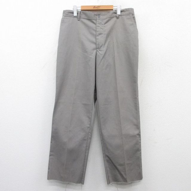 W36★古着 パンツ メンズ グレー 25may09 中古 ボトムス ロング