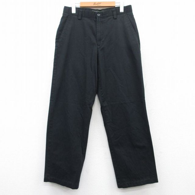 W31★古着 ドッカーズ パンツ メンズ 00年代 00s 黒 ブラック 25may09 中古 ボトムス ロング