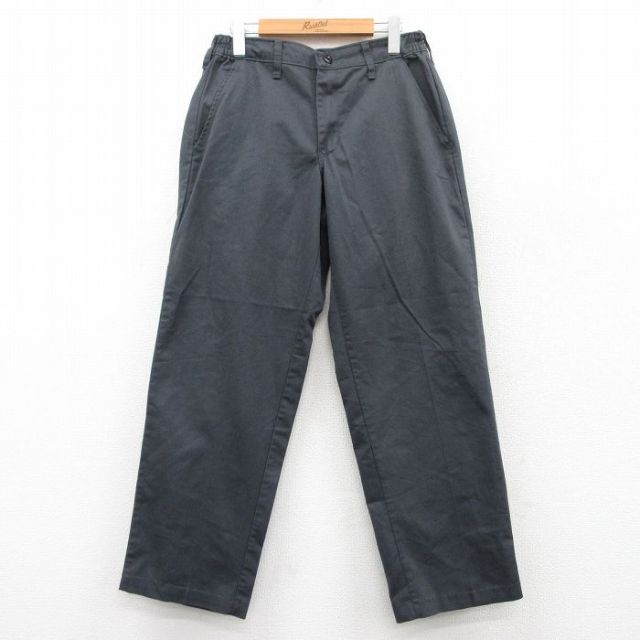 W31★古着 レッドキャップ ワーク パンツ メンズ 濃グレー 25may10 中古 ボトムス ロング