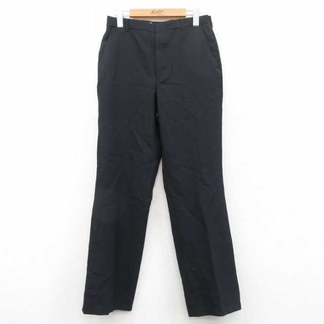 W30★古着 タウンクラフト スラックス パンツ メンズ 90年代 90s USA製 黒 ブラック 25may10 中古 ボトムス ロング