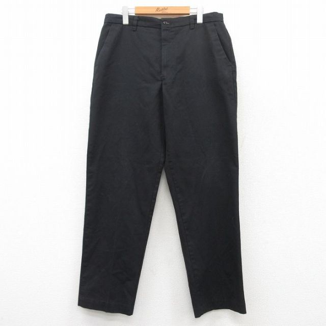 W34★古着 レッドキャップ ワーク パンツ メンズ 00年代 00s 黒 ブラック 25may15 中古 ボトムス ロング