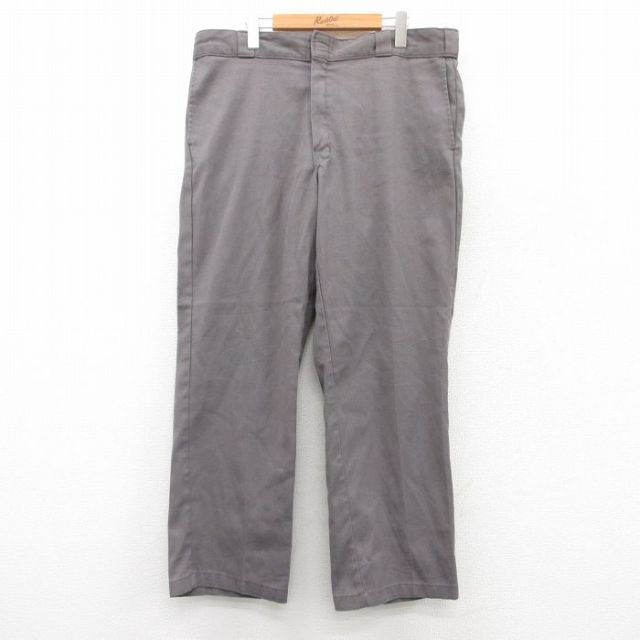 W39★古着 ディッキーズ Dickies ワーク パンツ メンズ 874 大きいサイズ グレー 25may15 中古 ボトムス ロング
