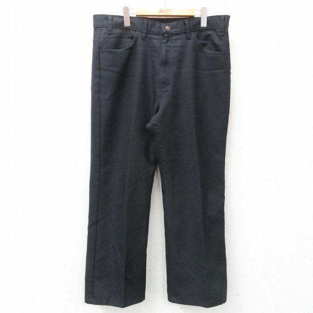 W38★古着 リーバイス Levis 517 パンツ メンズ 90年代 90s ブーツカット USA製 黒 ブラック 25may15 中古 ボトムス ロング