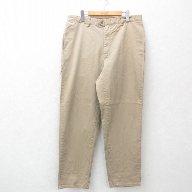 W36★古着 ギャップ GAP パンツ メンズ 00年代 00s コットン ベージュ カーキ 【spe】 25may15 中古 ボトムス ロング
