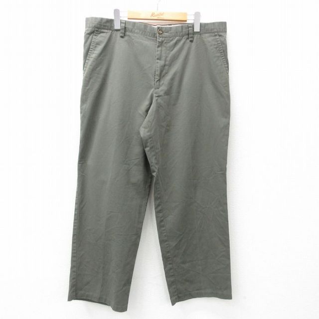 W38★古着 ドッカーズ パンツ メンズ 薄緑 グリーン 25may15 中古 ボトムス ロング