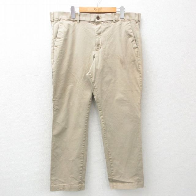【50%OFF】W39★古着 ギャップ GAP パンツ メンズ 大きいサイズ ベージュ カーキ 25may15 中古 ボトムス ロング