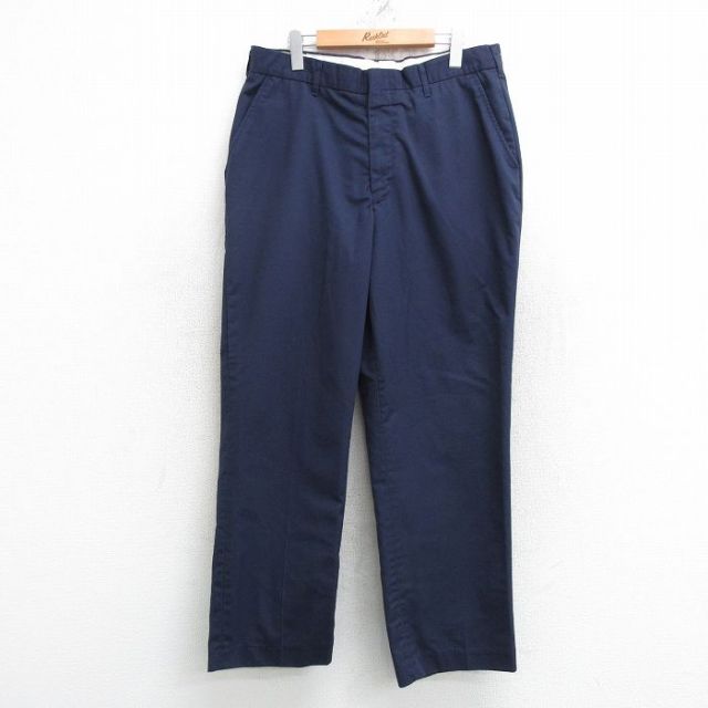 W36★古着 Wearguard パンツ メンズ 紺 ネイビー 25may17 中古 ボトムス ロング