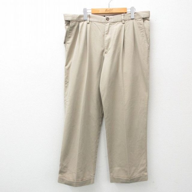 W38★古着 ドッカーズ パンツ メンズ ベージュ カーキ 25may20 中古 ボトムス ロング