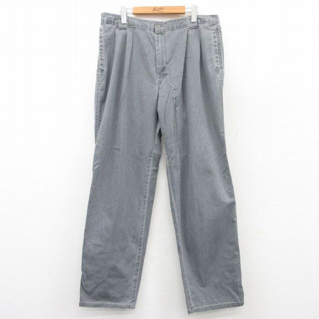 【50%OFF】W36★古着 ドッカーズ パンツ メンズ 90年代 90s コットン グレー 25may20 中古 ボトムス ロング