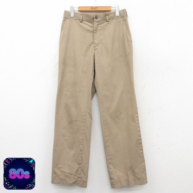【50%OFF】エルエルビーン 80s パンツ タロン ベージュ W31 | 古着