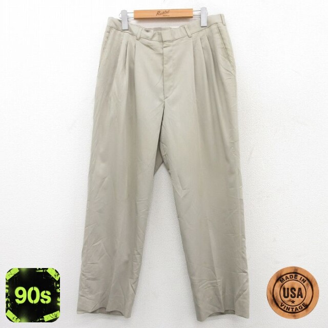 【50%OFF】HAGGAR 90s スラックス カーキ W33 | 古着
