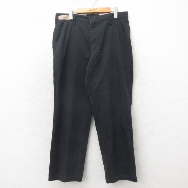 W34★古着 レッドキャップ ワーク パンツ メンズ 00年代 00s 黒 ブラック 25may21 中古 ボトムス ロング
