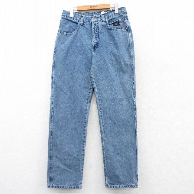 W32★古着 ハーレーダビッドソン Harley Davidson ジーンズ メンズ コットン 紺 ネイビー デニム 【spe】 25may21 中古 ボトムス ジーパン Gパン ロング パンツ