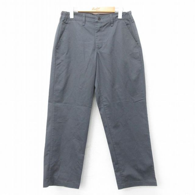 W31★古着 レッドキャップ ワーク パンツ メンズ 00年代 00s 濃グレー 25may22 中古 ボトムス ロング