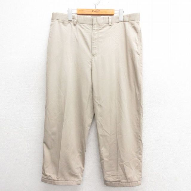 【50%OFF】W37★古着 エルエルビーン LLBEAN パンツ メンズ コットン ベージュ カーキ 25may27 中古 ボトムス ロング