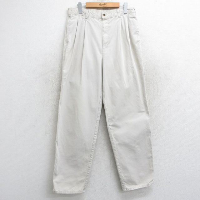 W33★古着 ドッカーズ パンツ メンズ 00年代 00s コットン 生成り 25may28 中古 ボトムス ロング