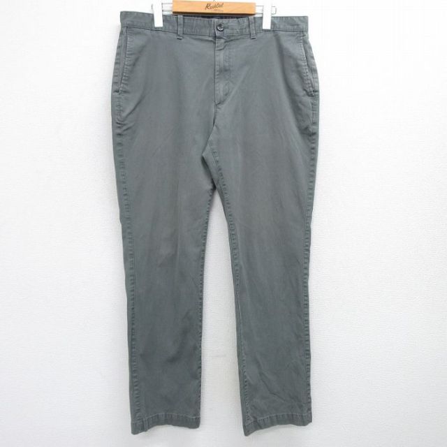 W35★古着 バナナリパブリック BANANA REPUBLIC ブランド パンツ メンズ 00年代 00s 緑系 グリーン 25may30 中古 ボトムス ロング