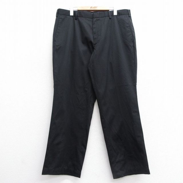 W36★古着 ドッカーズ パンツ メンズ コットン 黒 ブラック 25jun04 中古 ボトムス ロング