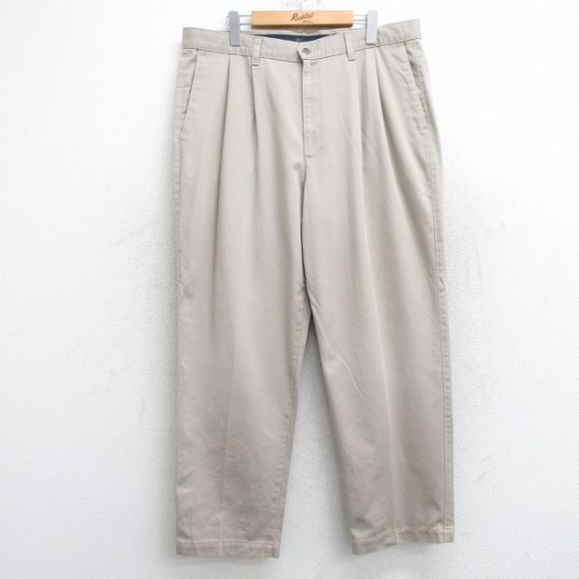 【50%OFF】W37★古着 ドッカーズ パンツ メンズ 90年代 90s コットン USA製 ベージュ カーキ 【spe】 25jun09 中古 ボトムス ロング
