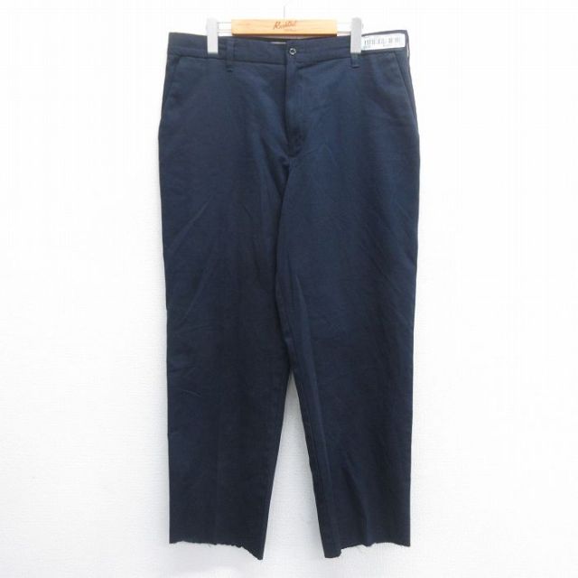 W36★古着 ワーク パンツ メンズ CiNTAS 紺 ネイビー 25jun14 中古 ボトムス ロング