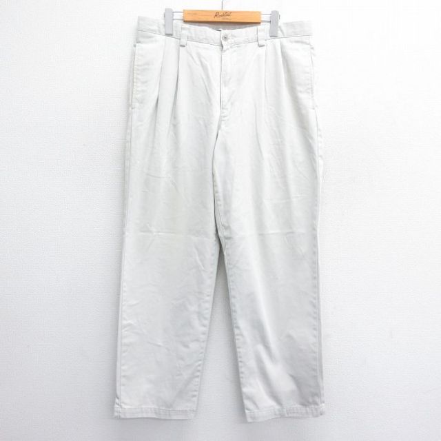 W36★古着 ドッカーズ パンツ メンズ 薄ベージュ カーキ 25jun14 中古 ボトムス ロング
