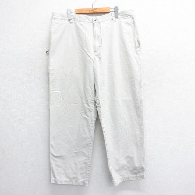 【20%OFF】W38★古着 コロンビア COLUMBIA パンツ メンズ 00年代 00s コットン 薄ベージュ カーキ 25jun14 中古 ボトムス ロング