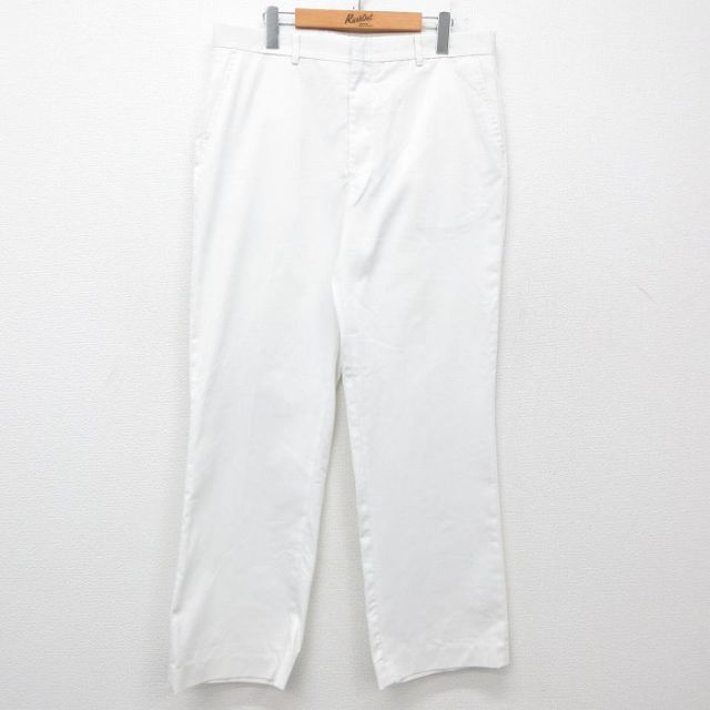 W36★古着 スラックス パンツ メンズ 80年代 80s タロン 白 ホワイト 25jun16 中古 ボトムス ロング