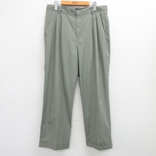 W36★古着 ドッカーズ スラックス パンツ メンズ ベージュ系 カーキ 25jun17 中古 ボトムス ロング