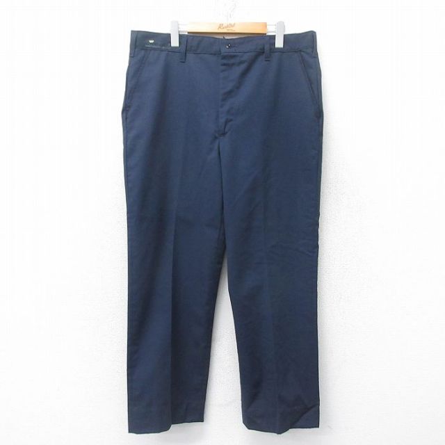 W38 ワークパンツ ネイビー | 古着