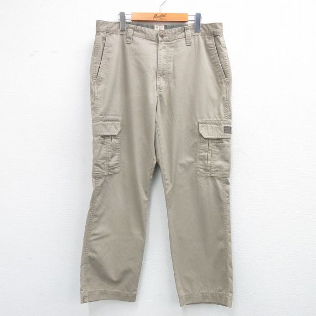 W36★古着 レッドヘッド カーゴ パンツ メンズ ベージュ カーキ 25jun21 中古 ボトムス ロング