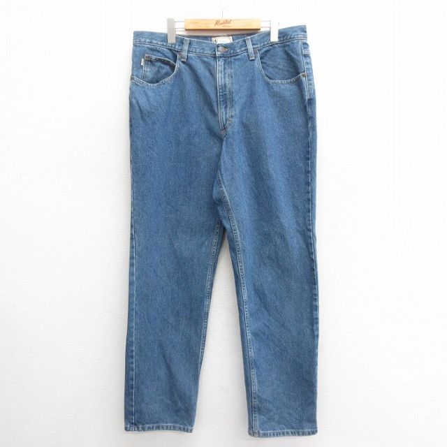 【20%OFF】W37★古着 エルエルビーン LLBEAN ジーンズ メンズ 00年代 00s コットン 紺 ネイビー デニム 25jun24 中古 ボトムス ジーパン Gパン ロング パンツ