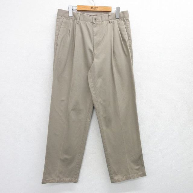 W35★古着 ドッカーズ パンツ メンズ コットン ベージュ カーキ 25jun25 中古 ボトムス ロング