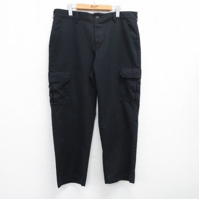 W36★古着 レッドキャップ ワーク カーゴ パンツ メンズ 黒 ブラック 25jun26 中古 ボトムス ロング