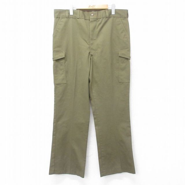 W38★古着 ボーイスカウト カーゴ パンツ メンズ 80年代 80s タロン 濃緑 グリーン 【spe】 25jun27 中古 ボトムス ロング