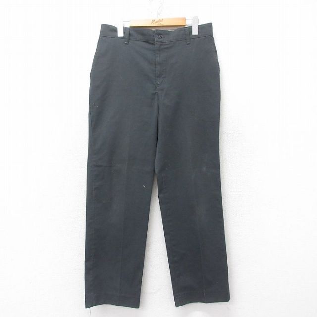 W32★古着 Wear Guard ワーク パンツ メンズ 80年代 80s USA製 濃グレー 25jun27 中古 ボトムス ロング