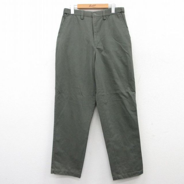 W32★古着 ピューリタン パンツ メンズ 00年代 00s 緑系 グリーン 25jun28 中古 ボトムス ロング