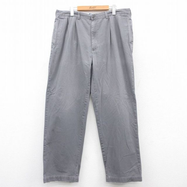 W38★古着 ラルフローレン Ralph Lauren ブランド チノ パンツ チノパン メンズ 90年代 90s ANDREW コットン グレー 25jun28 中古 ボトムス ロング