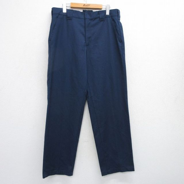 W34★古着 レッドキャップ ワーク パンツ メンズ 紺 ネイビー 25jul04 中古 ボトムス ロング