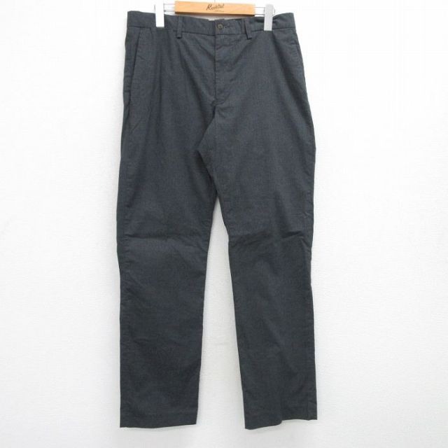 W32★古着 ラルフローレン Ralph Lauren ブランド パンツ メンズ 濃グレー 25jul07 中古 ボトムス ロング