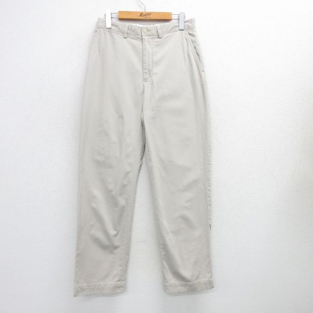 W30★古着 ラルフローレン Ralph Lauren ブランド チノ パンツ チノパン メンズ 90年代 90s PROSPECT コットン 薄ベージュ カーキ 25jul07 中古 ボトムス ロング