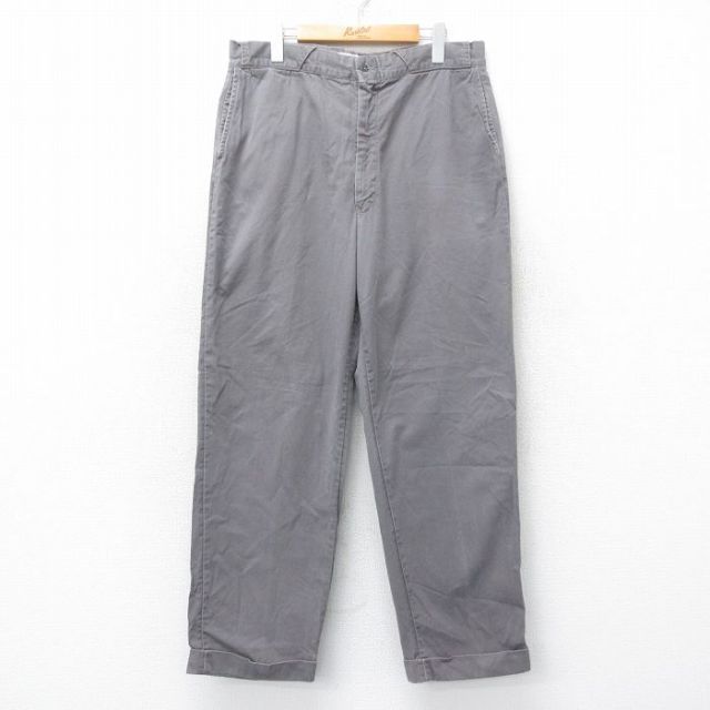 W34★古着 ビッグヤンク ビンテージ ワーク パンツ メンズ 60年代 60s グレー 【spe】 25jul10 中古 ボトムス ロング