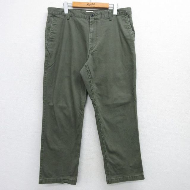 W36★古着 ドッカーズ パンツ メンズ 濃緑 グリーン 25jul11 中古 ボトムス ロング