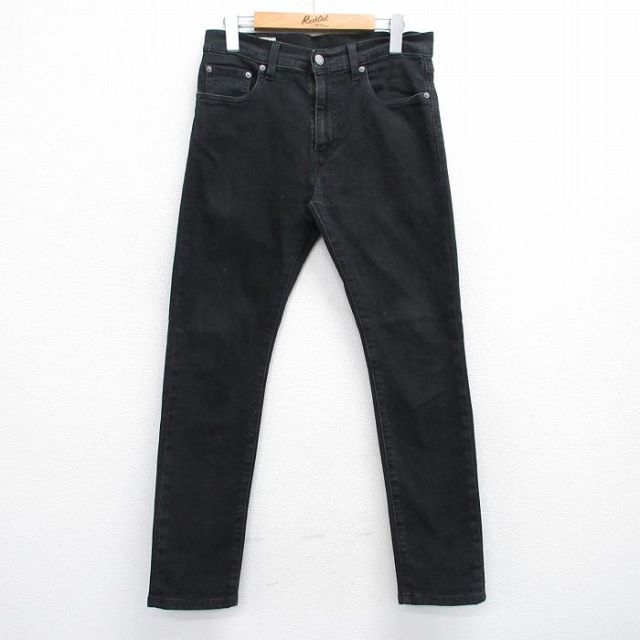 W30★古着 リーバイス Levis 512 ジーンズ メンズ 黒 ブラック デニム 25jul11 中古 ボトムス ジーパン Gパン ロング パンツ