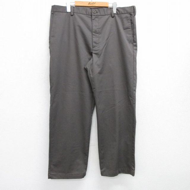 【20%OFF】W39★古着 IZOD パンツ メンズ コットン タロン グレー系 25jul16 中古 ボトムス ロング